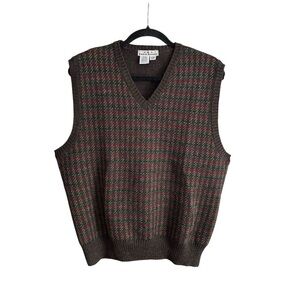 EDDIE BAUER Vintage Wool Sweater Vest Men’s S – Unisex Cottagecore Academia